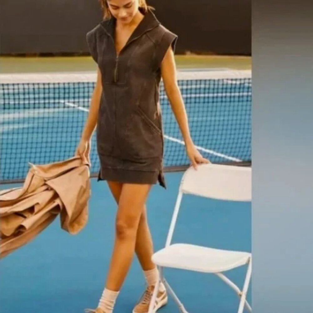 Daily Practice By Anthropologie Meru Zip Front Mini Dress; Size Small